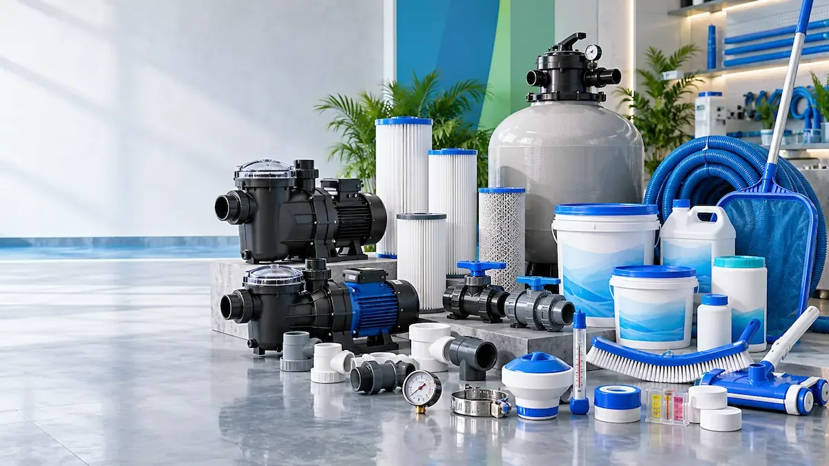 Equipos de una instalación industrial de tratamiento de agua