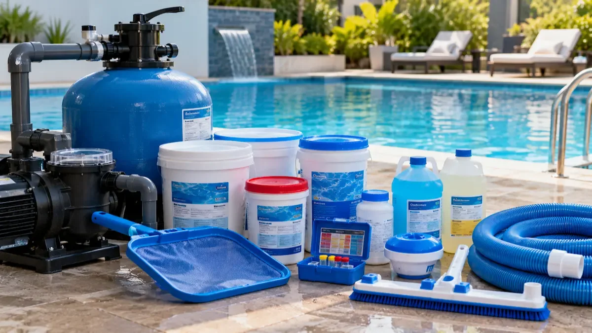 Suministro de productos para piscinas
